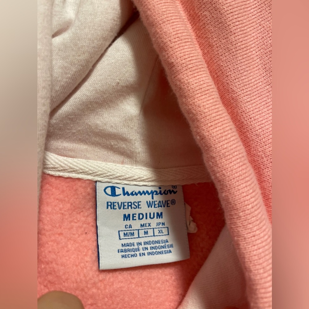 EUC Champion Bell Sleeve Revere Weave Hoodie - Picture 4 of 4
